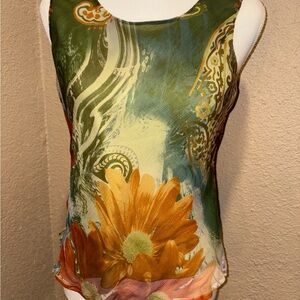 Sharon Young Multicolor Floral Blouse